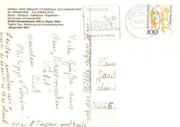 Elisabethszell Haibach Bayern Gasthof Hotel Mariandl mit Gaestehaus Zum singende – Bild 2