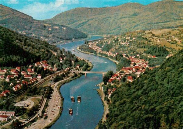 Heidelberg  Neckar Fliegeraufnahme mit Schlierbach Aue Ziegelhausen