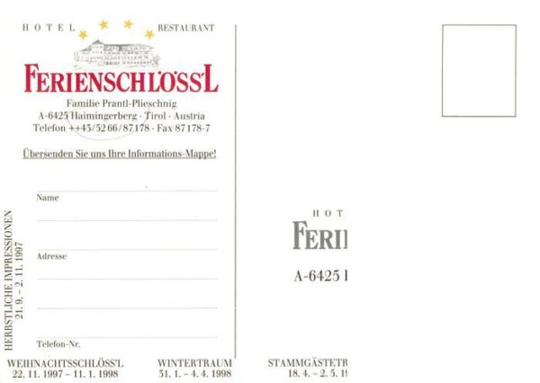 Haimingerberg Haiming Tirol AT Ferienschloessl Hotel Restaurant Spa Bereich Foye – Bild 2