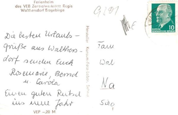 Waltersdorf Bad Schandau Ferienheim des VEB Zentralwerkstatt Regis – Bild 2