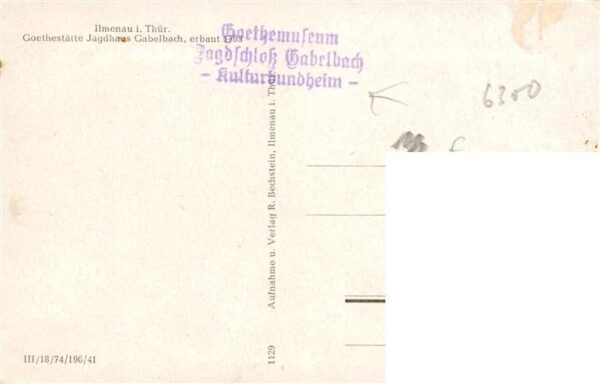 Ilmenau Thueringen Goethestaette Jagdhaus Gabelbach – Bild 2