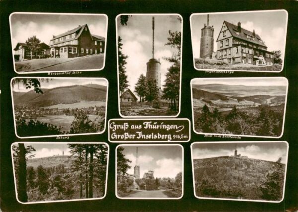 Grosser Inselsberg Brotterode Thueringen Berggasthof Stoehr Tabarz Aussichtsturm