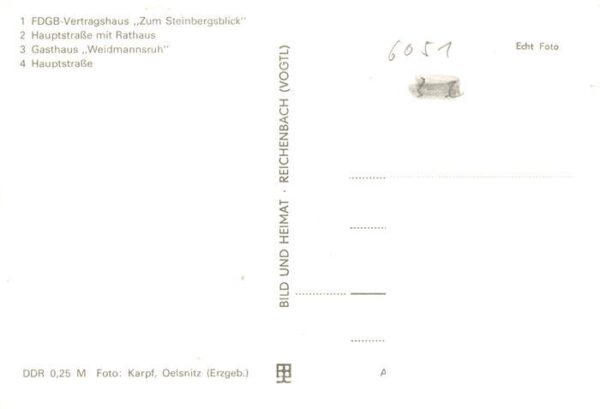 Schleusingerneundorf FDGB Vertragshaus Zum Steinbergsblick Hauptstrasse mit Rath – Bild 2
