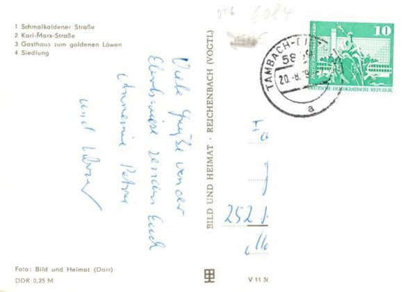 Floh-Seligenthal Schmalkaldener strasse Karl Marx Strasse Gasthaus zum goldenen – Bild 2