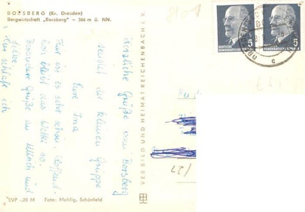 Borsberg Schoenfeld-Weissig Bergwirtschaft Borsberg – Bild 2