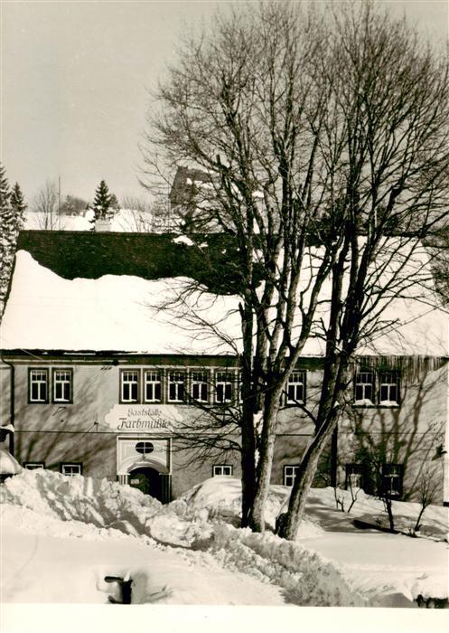 Johanngeorgenstadt Gaststaette Farbmuehle Handabzug