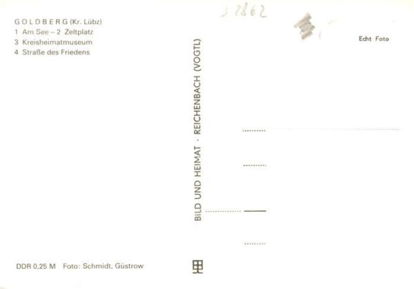 Goldberg Mecklenburg Am See Zeltplatz Kreisheimatmuseum Strasse des Friedens – Bild 2