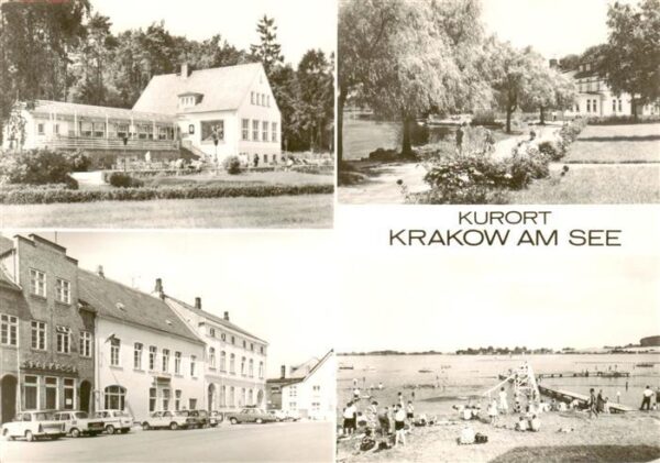Krakow See HOG Joernberg Promenade und HOG Seehotel Marktplatz Freibad