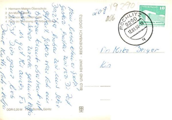 Rochlitz  Sachsen Hermann Matern Oberschule Am Muehlgraen Blick von der Lichten – Bild 2