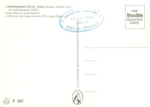 Stillup Stilluptal Mayrhofen Zillertal AT Gruenewand-Huette Berghuette in den Zi – Bild 2