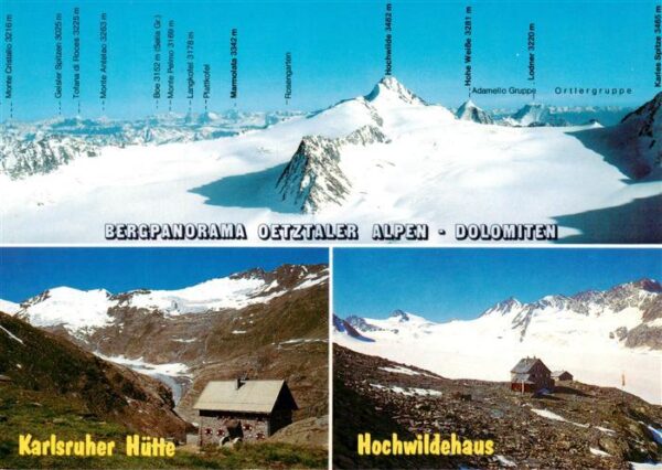 Obergurgl Soelden oetztal Tirol Bergpanorama oetztaler Alpen Dolomiten Karlsruhe