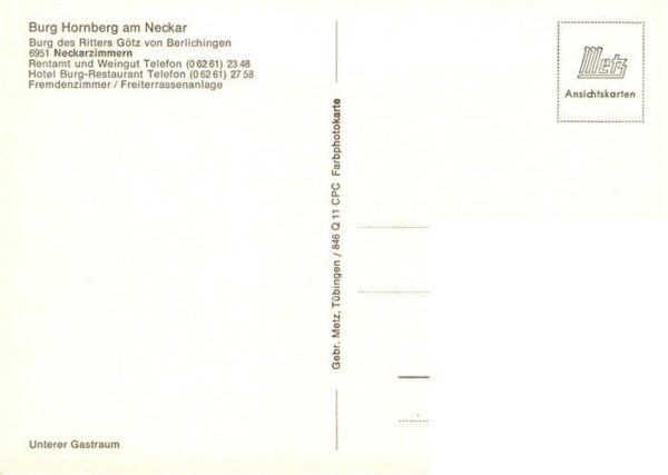 Neckarzimmern Burg Hornberg am Neckar Hotel – Bild 2