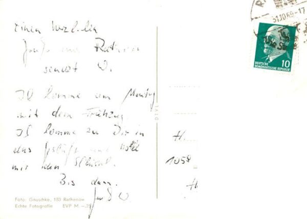 Rathenow Kreishaus mit VVN Mahnmal Altstadt Denkmal des Gr Kurfuersten  Duncker – Bild 2