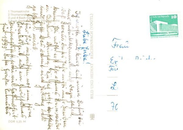 Leipzig Thomaskirche Thomanerchor Bach Gedenkstaette Bach Denkmal – Bild 2