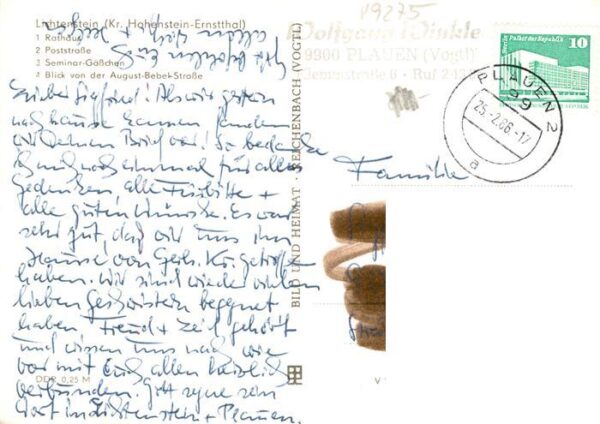 Lichtenstein  Sachsen Rathaus Poststrasse Seminar Gaesschen Aug Bebel Strasse – Bild 2