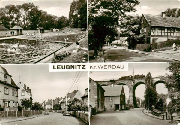 Leubnitz Werdau Freibad Strassenpartien Viadukt