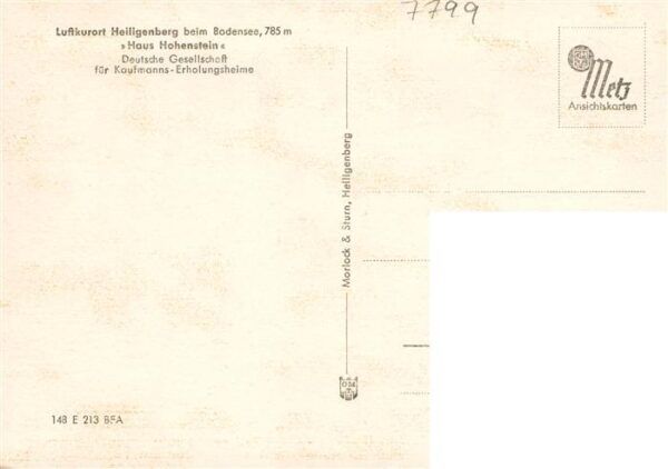 Heiligenberg Baden Panorama mit Alpenblick Kaufmanns-Erholungsheim Haus Hohenste – Bild 2