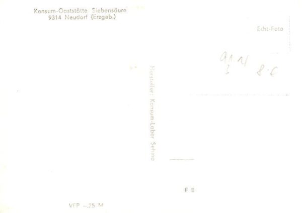 Neudorf Erzgebirge Konsum-Gaststaette Siebensaeure Winterlandschaft – Bild 2