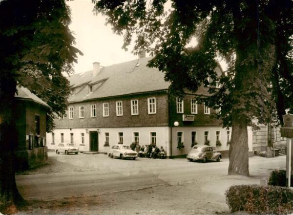 Schoenbach Sachsen Gaststaette Erholungsort Handabzug