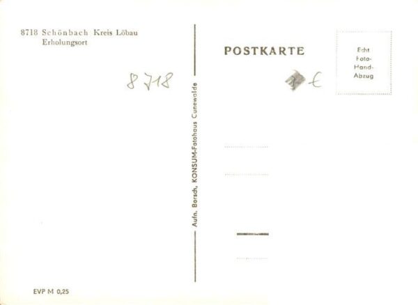 Schoenbach Sachsen Gaststaette Erholungsort Handabzug – Bild 2