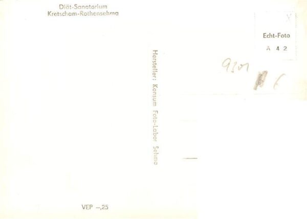 Kretscham-Rothensehma Diaet-Sanatorium – Bild 2