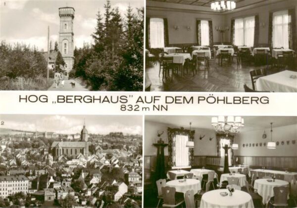 Annaberg -Buchholz Erzgebirge HOG Berghaus auf dem Poehlberg Gastraum Aussichtst