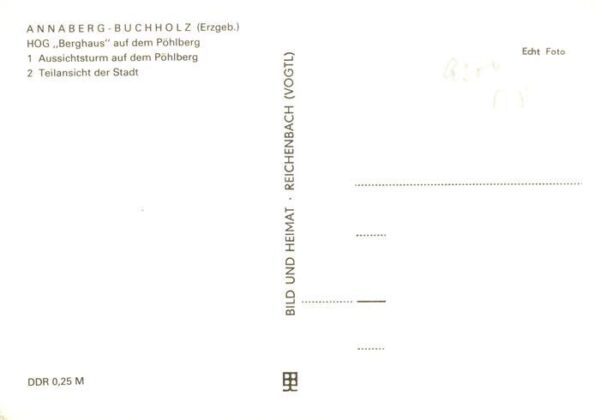 Annaberg -Buchholz Erzgebirge HOG Berghaus auf dem Poehlberg Gastraum Aussichtst – Bild 2