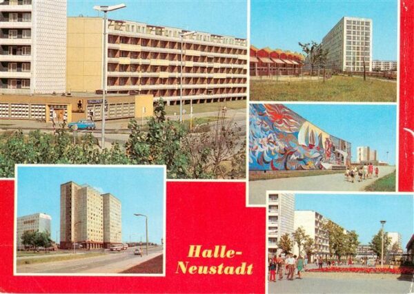 Halle-Neustadt Wohn Hochhaeuser