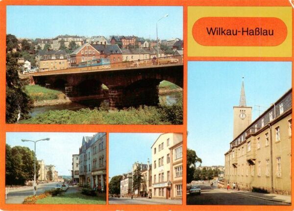 Wilkau-Hasslau Teilansicht Kirchberger Strasse Rathaus