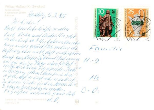 Wilkau-Hasslau Teilansicht Kirchberger Strasse Rathaus – Bild 2