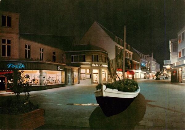 Schleswig Schlei Erfde Stadtweg bei Nacht