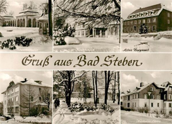 Bad Steben Wandelhalle Kurhaus Altes Bergamt Sanatorium Wandelhalle Kurheim Luis