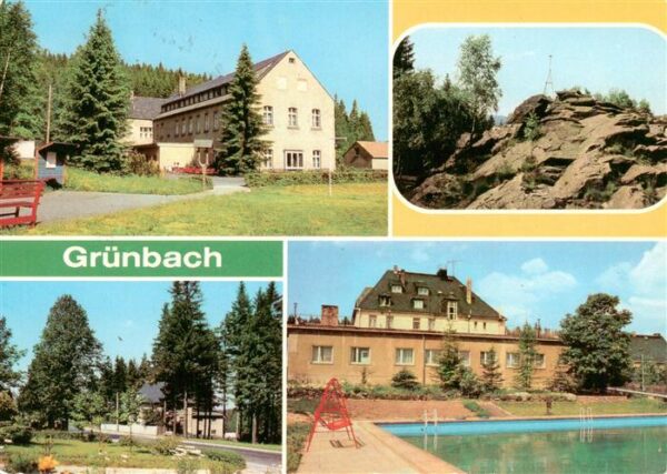 Gruenbach Auerbach Erzgebirge FDGB Erholungsheim Louis Mueller Wendelstein Gruen