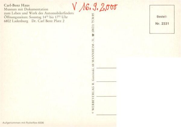 Ladenburg Carl Benz Haus Museum – Bild 2