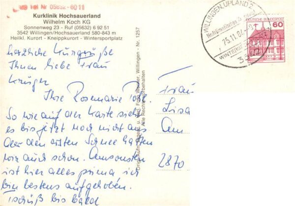 Willingen Sauerland Kurklinik Hochsauerland – Bild 2