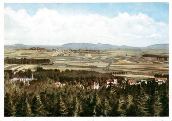 Konstantinsbad Konstantinovy Lazne CZ Blick von Radischberg ueber Konstantinsbad
