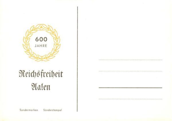 Aalen BW 600 Jahr Reichsfreiheit Aalen