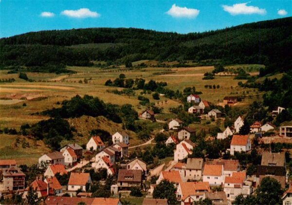 Waldaschaff Fliegeraufnahme mit Haus Spessartblick