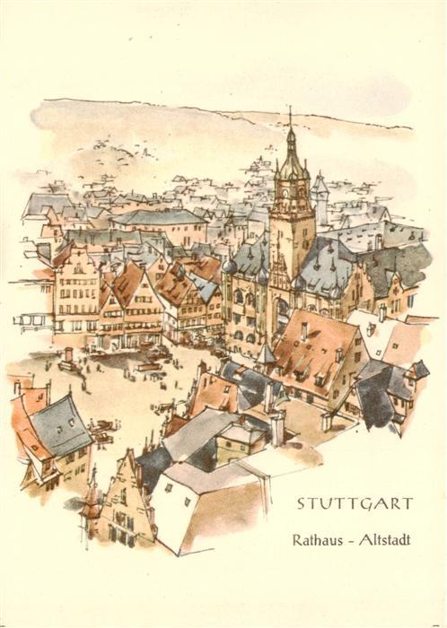 Stuttgart Rathaus Altstadt