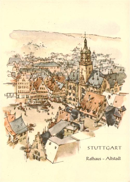 Stuttgart Rathaus Altstadt