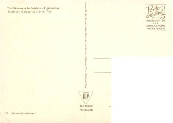 Reutte Tirol AT Trachtenverein Lechaschau Figurentanz – Bild 2