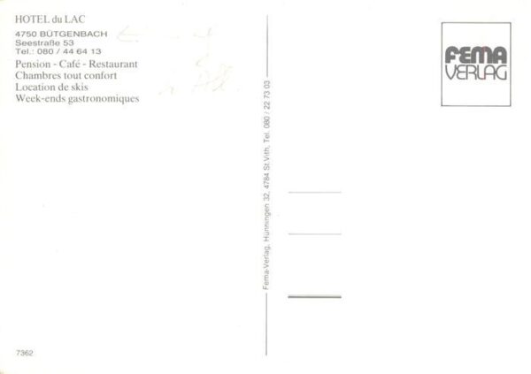 Butgenbach Hotel du Lac Gastraeume Zimmer – Bild 2