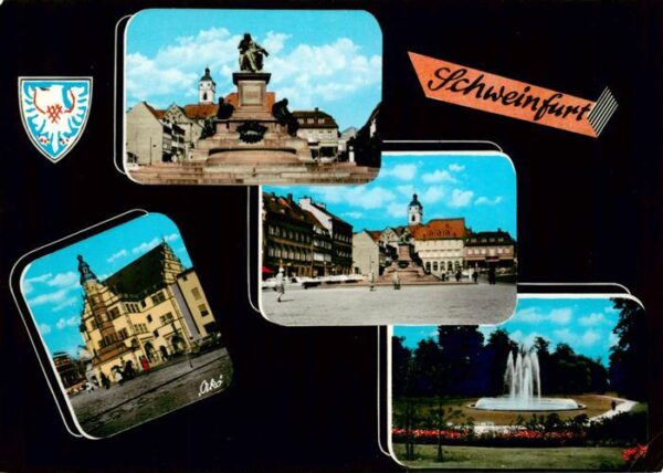 Schweinfurt Monument Marktplatz Rathaus Park Fontaene