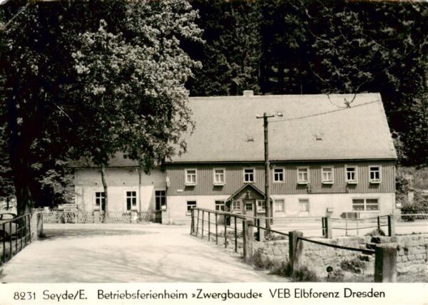 Seyde Hermsdorf Osterzgebirge Betriebsferienheim Zwergbaude VEB Elbflorenz Dresd