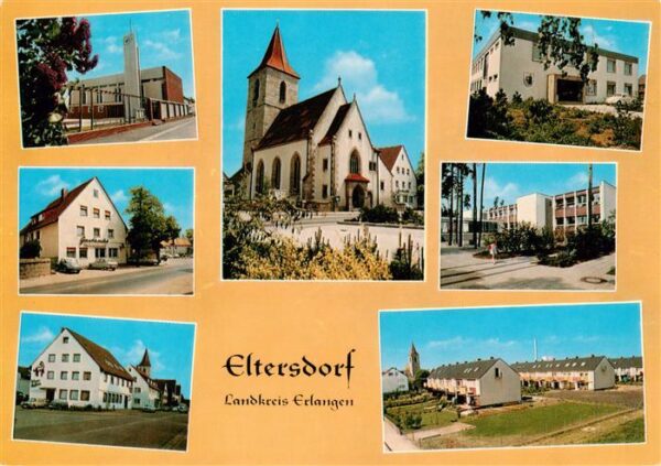 Eltersdorf Orts und Teilansichten mit Kirche