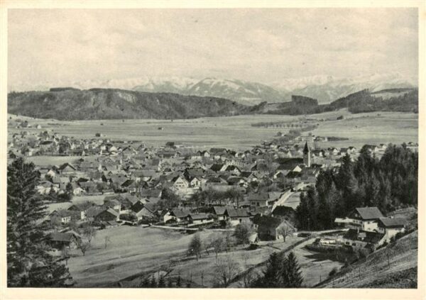 Peiting Panorama mit Bergen