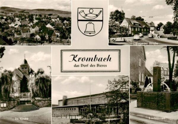 Krombach Unterfranken Panorama Siegener Strasse Ev Kirche Krombach Halle Bierbru