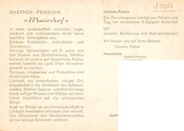 Lierbach Gasthof Pension Maierhof Gaststube – Bild 2