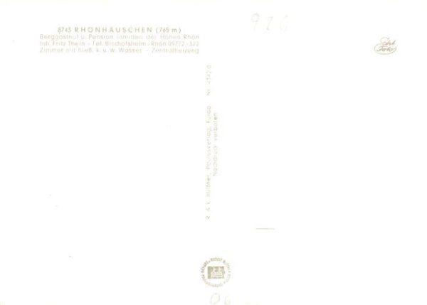 Rhoenhaeuschen Berggasthof Pension Gaststube Ortspartie – Bild 2