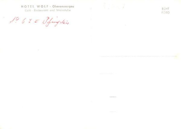 Oberammergau Hotel Wolf Cafe Restaurant Weinstube – Bild 2